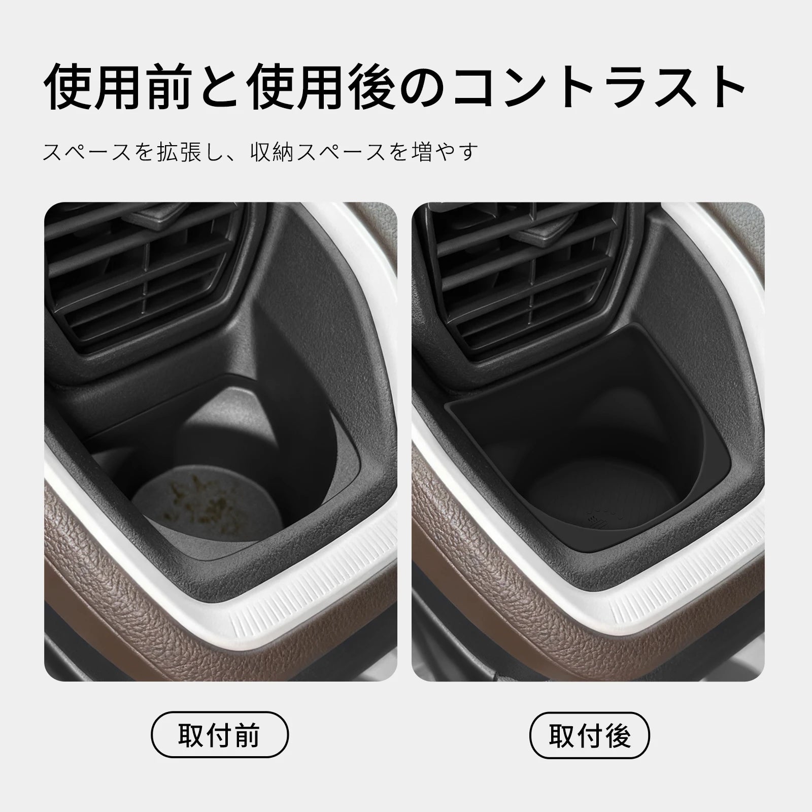 for Daihatsu MOVE LA850S/LA860S 2025 Car Cup Holder Water Cup Storage Case Dashboard Drinks Holder Interior Accessories 2pcs