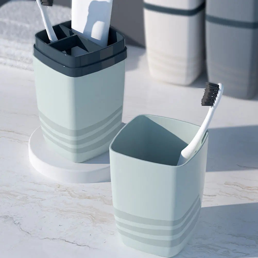 3Pcs Toothbrush Case Sets Portable Travel Toothpaste Holders Lightweight Compact Bathroom Washing Cups Toothbrush Box