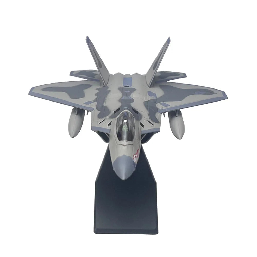 1:100 1/100 Scale US Lockheed Martin F-22 F22 Raptor Fighter Plane Diecast Metal Airplane Aircraft Model Boy Birthday Gift