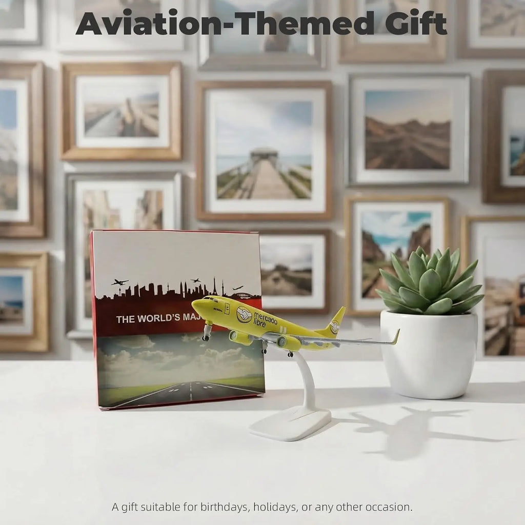 1:300 Mercado B737 Model Plane Alloy Diecast Airplane Model Aircraft Kits With Stand & Wheel Collectible Decor Aviation Gift