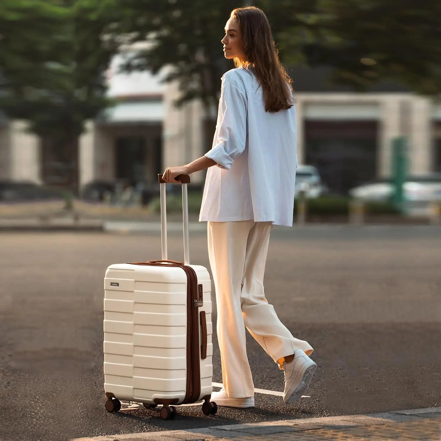 3 Piece 100% PC Expandable Hardside Carry On Luggage Set Ultra Durable Lightweight with 3-Years VIP Service, Customized