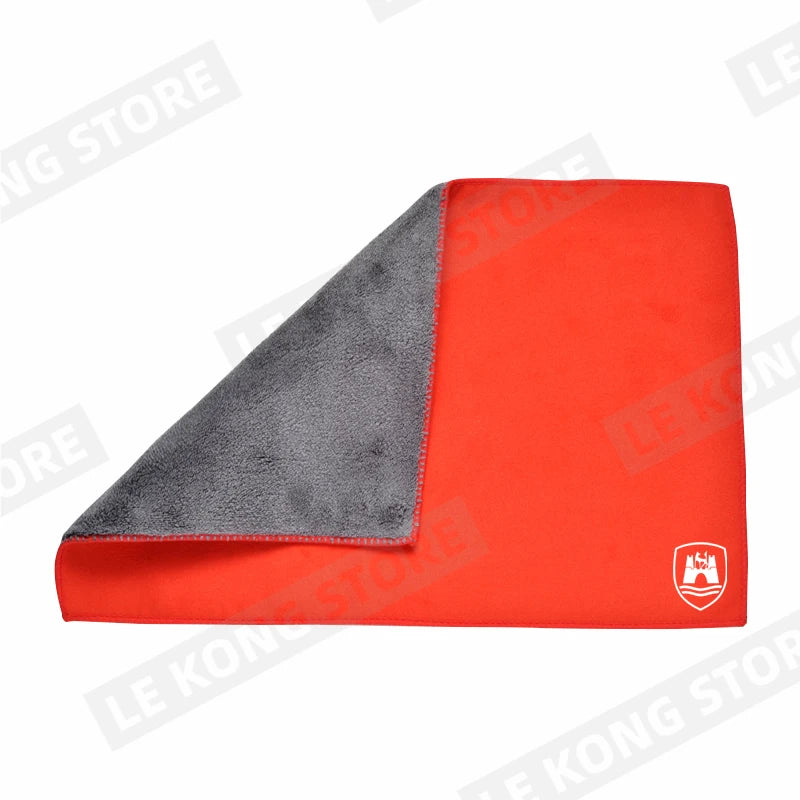 Car Wolfsburg Edition Logo Cleaning Drying Cloth Car Wash Towel Soft Wash Double Layer Rags For Touran Tiguan Golf Polo Jetta