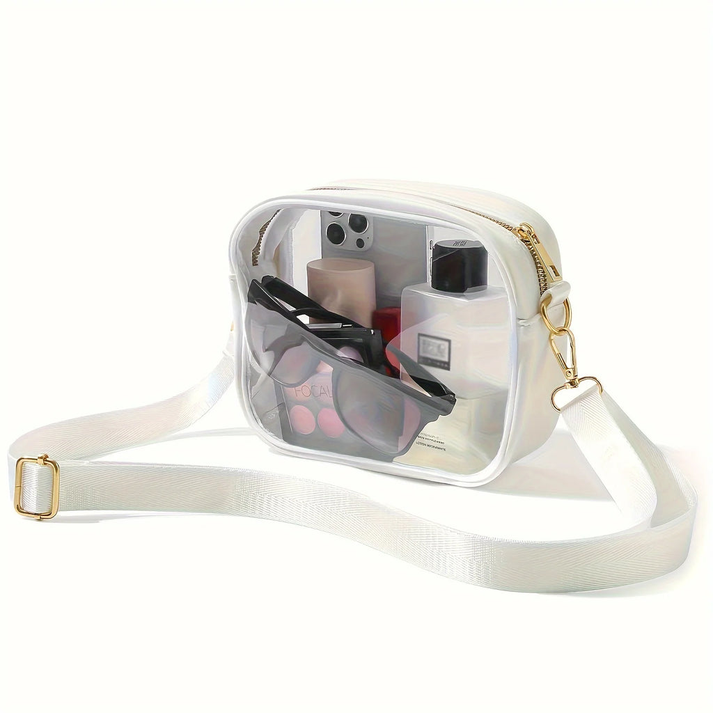 Clear Bag Stadium Approved, Crossbody Transparent Bag for Concerts Sports Events, Purses For Women & Men