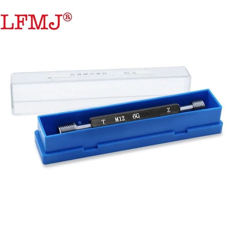6G M18-M31 Gcr15 Steel Gage Metric Fine Teeth Thread Plug Gauge High Quality wholesale  X 0.5 0.75 1 2 3 Measure Tool 1pcs