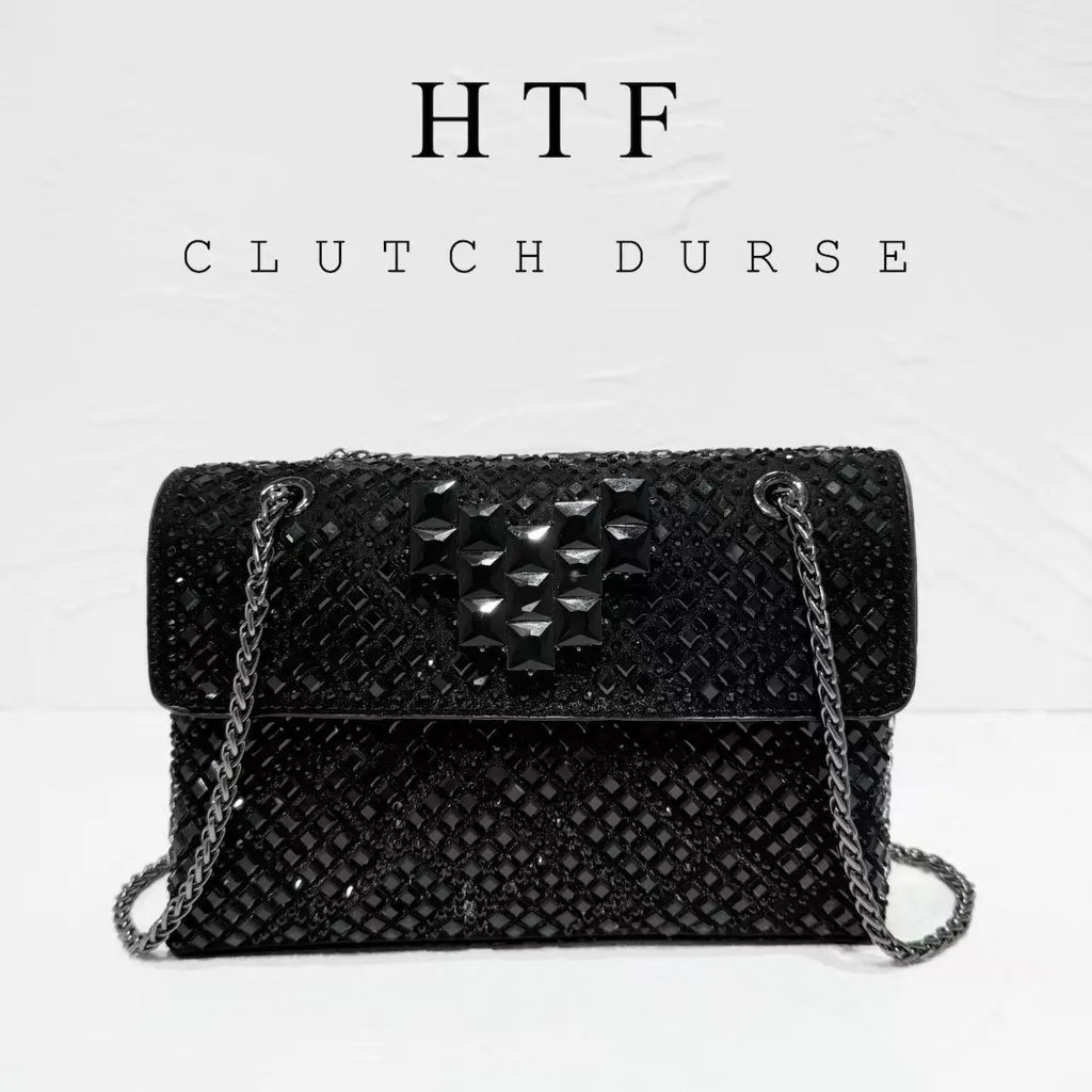 New Diamond Bag Shoulder Bag - Luxury Diamond Messenger Purse with Rhinestone Details for Bridal & Evening Bags For Women