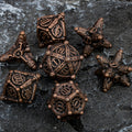 Metal DND Dice Set D&D Polyhedral Dice for Dungeon and Dragon D and D Dice Set RPG Role Playing Games D20 D12 D10 D8 D6 D4