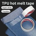 TPU Hot Melt Double Sided Tape Super Sticky Adhesive Clothing Fabric Seamless Seamless Iron Heating Household Repair Of Various