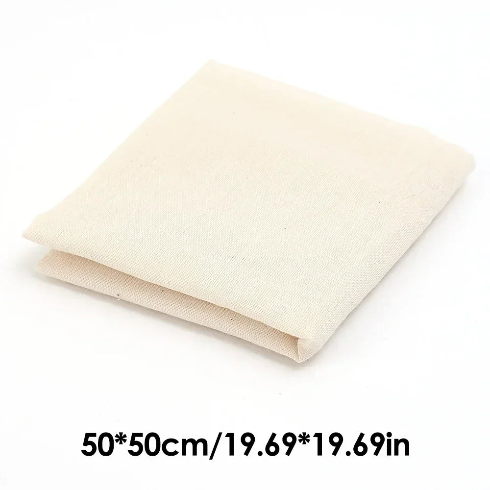 5/1PC Filter Cloth Reusable Cotton Fiber Mesh Strainer Cheese Beer Tofu Homebrew Filter Cloth Kitchen Food Ferment Strainer Tool