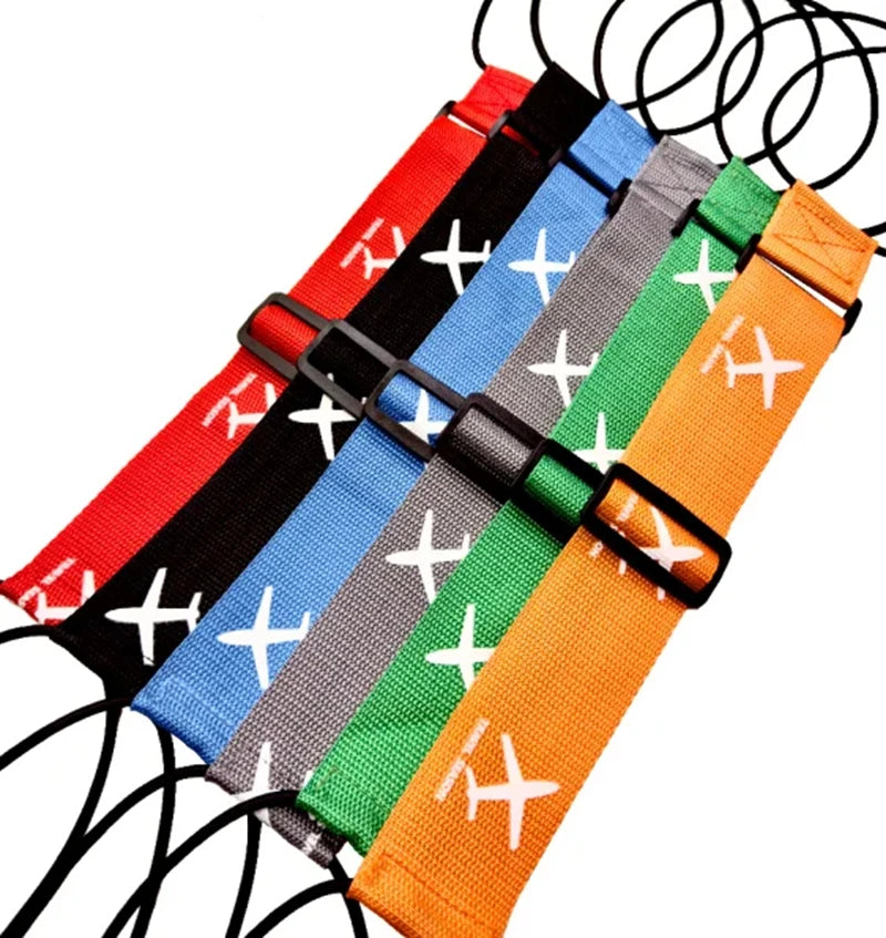 Aircraft Printed Nylon Luggage Fixed Strap With One Pack