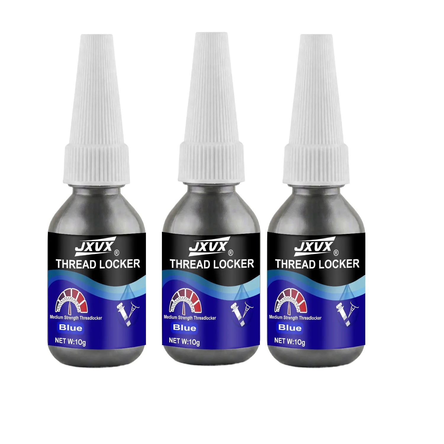 JXVX 10ml Anaerobic Thread Sealing Adhesive, Anti-Stick Glue for Screws, Quick Fixing, Fast Curing Thread Adhesive for Screws
