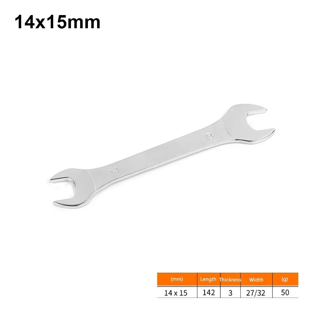 New 1Pcs 3mm Ultra-thin Thin Open End Wrench Hi-Spec Steel Flat Wrench Tool 6-32mm Multi-Function Double-end Fixed Spanner