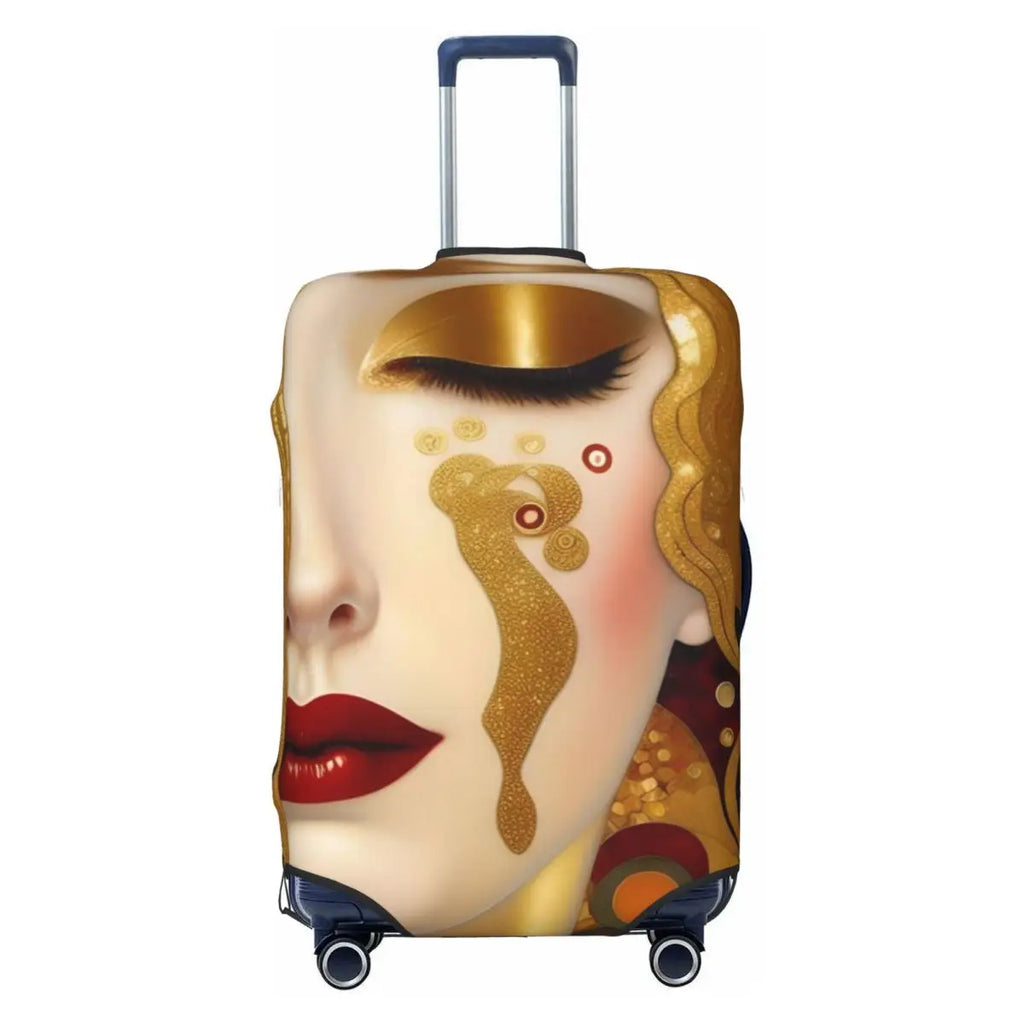 Water Lilies Oil Painting Suitcase Cover Holiday Monet Nature Elastic Luggage Accesories Business Protector