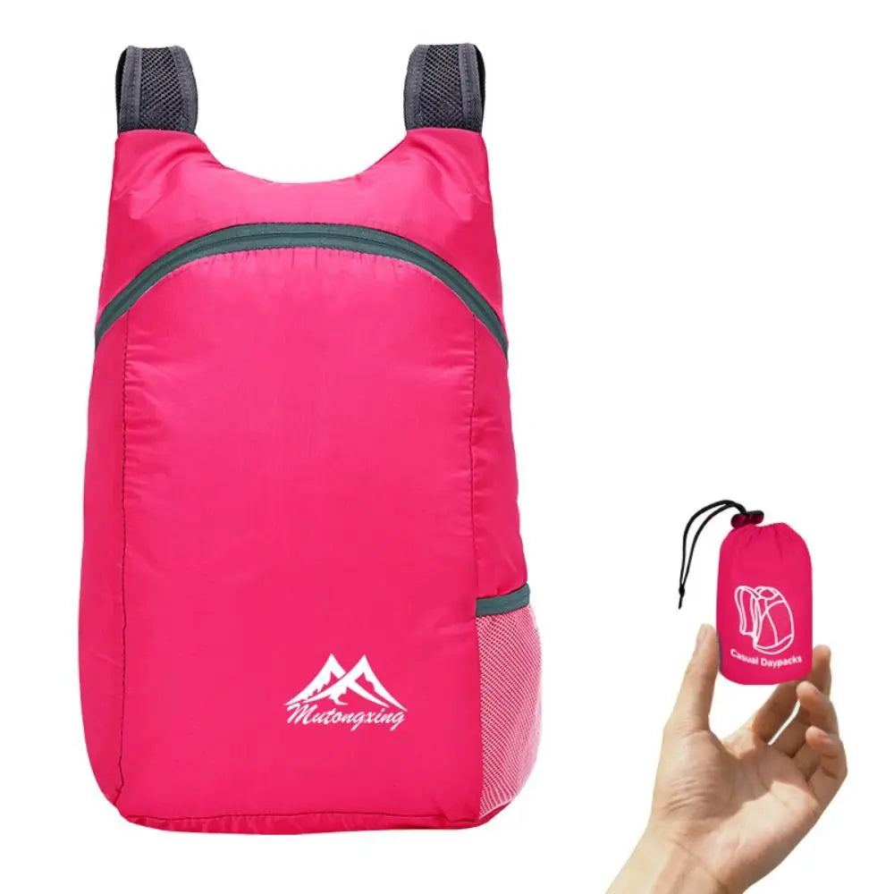 High Quality 20L Packable Backpack Lightweight Ultralight Handy Travel Daypack Bag Foldable Outdoor Folding Bag For Men Women
