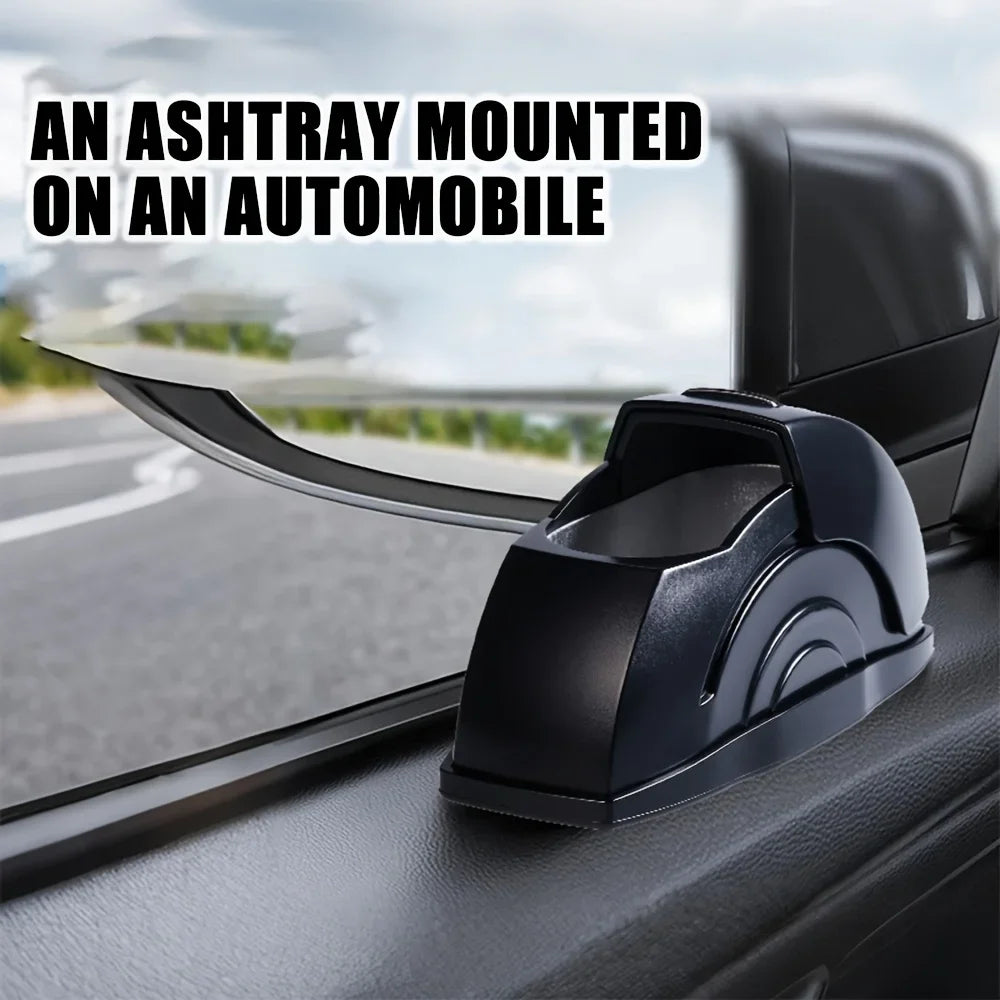1pc Car ashtray, convenient ash storage, with a key to open the lid to prevent ash flying car supplies ashtray