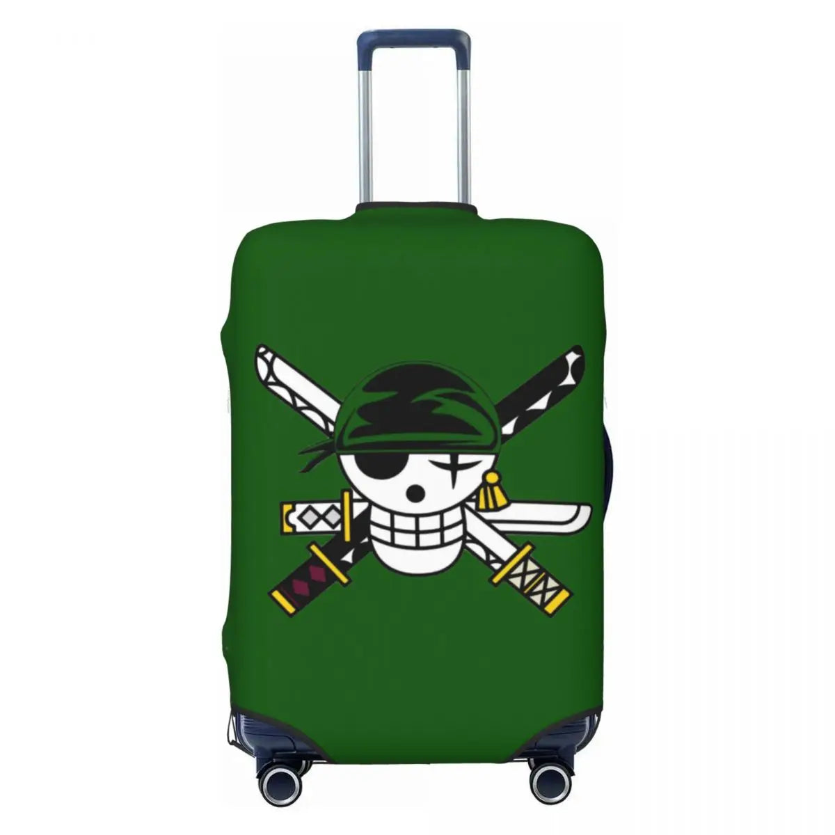 The Cheerful Pirate Flashing Victory Signs Suitcase Cover Flight Anime One Piece Elastic Luggage Case Cruise Trip Protection