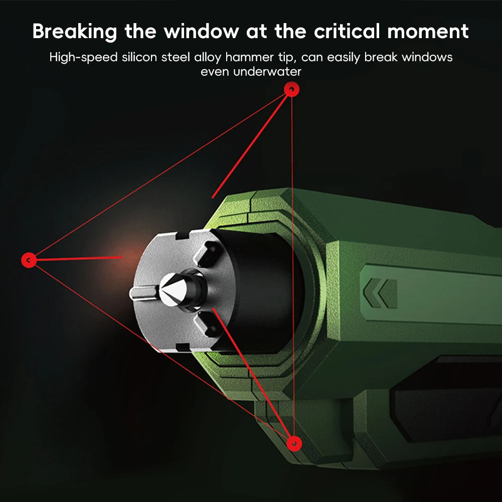 Car Portable Safety Window Breaker Hammer Emergency Escape Rescue Tool Break Glass with Seatbelt Multi-Function Safety Device