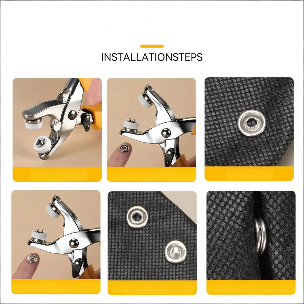 Leather Punch Eyelet Tool Belt Hole Punch Pliers, Hole Puncher Eyelet and Snap Setting Pliers Great for Crafts, DIY, Dog Collars