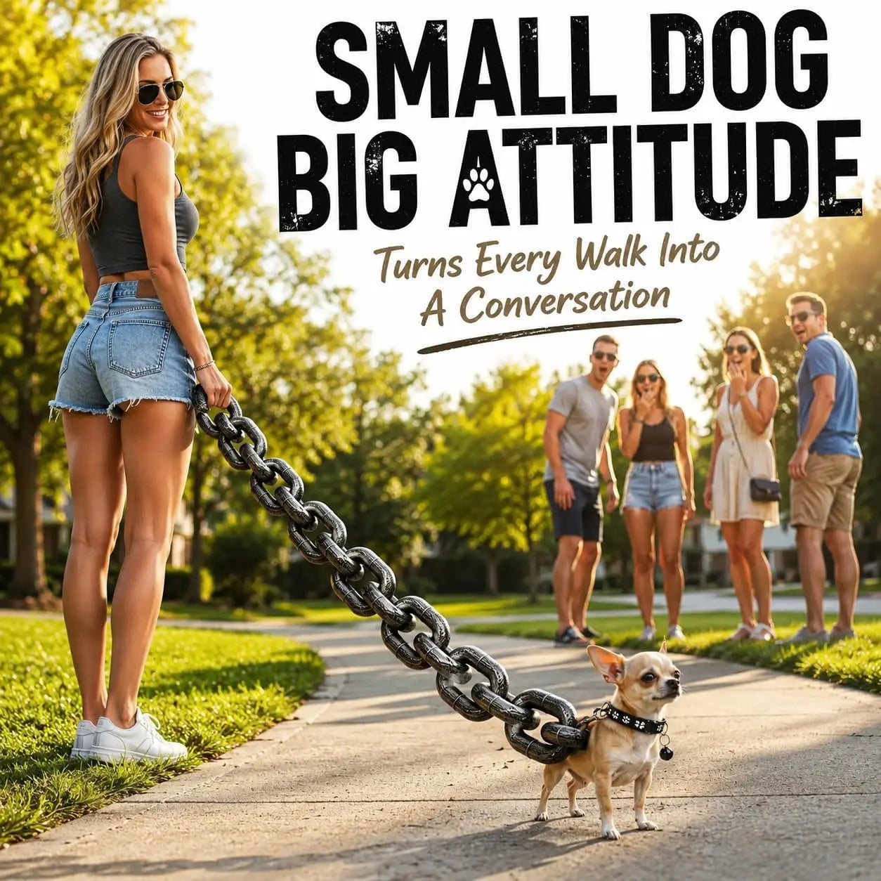 Fake Chain Dog Leash, Giant Chain Leash for Small Dog Funny, Big Chain Dog Leash Funny, Plastic Imitating Iron Chains