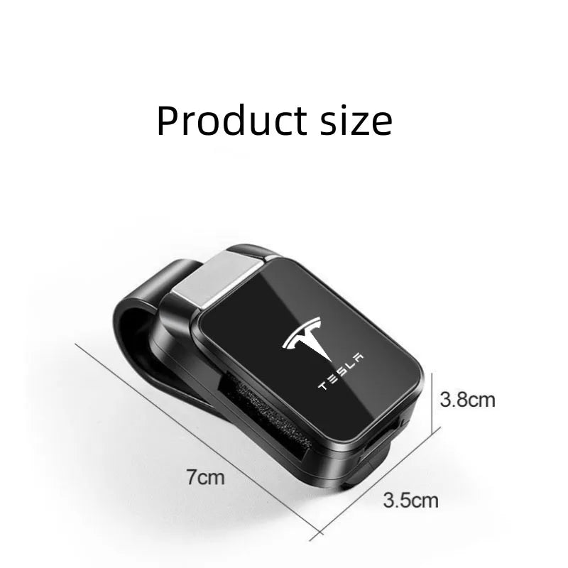 Car Interior Sun Visor Eyeglasses Holder Sunglasses Clip for Tesla Model 3 Model Y Model S Roadster Auto Accessories