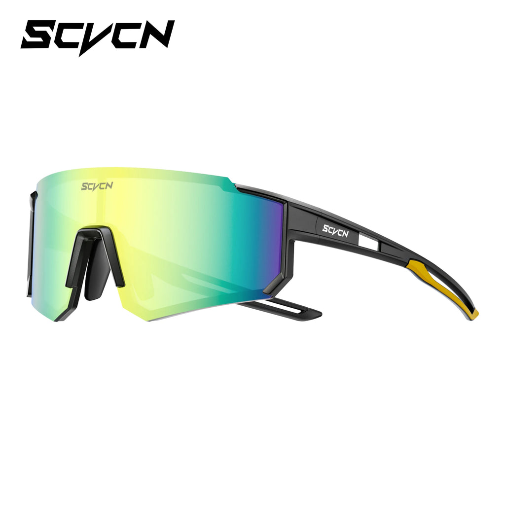 SCVCN UV400 Mountaineering Cycling Protective Glasses Running Sunglasses Stylish Hiking Driving Glasses MTB Sports Sunglasses