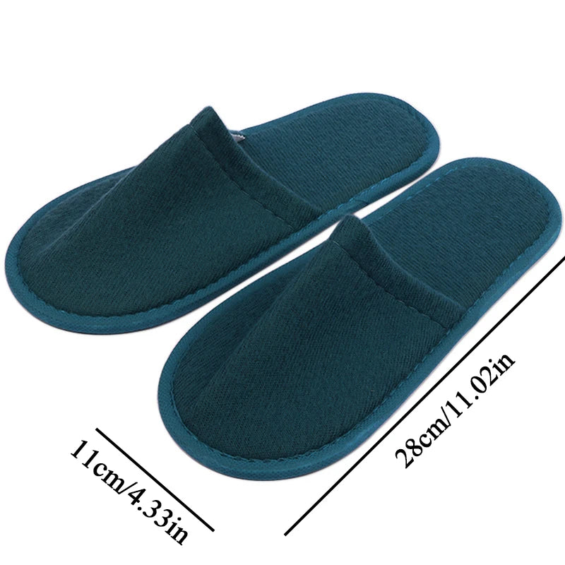 Women Men Disposable Slippers Non-slip Hotel Slippers Home Indoor Guest Slippers Loafer Flip Flop Wedding Shoes Travel Slippers