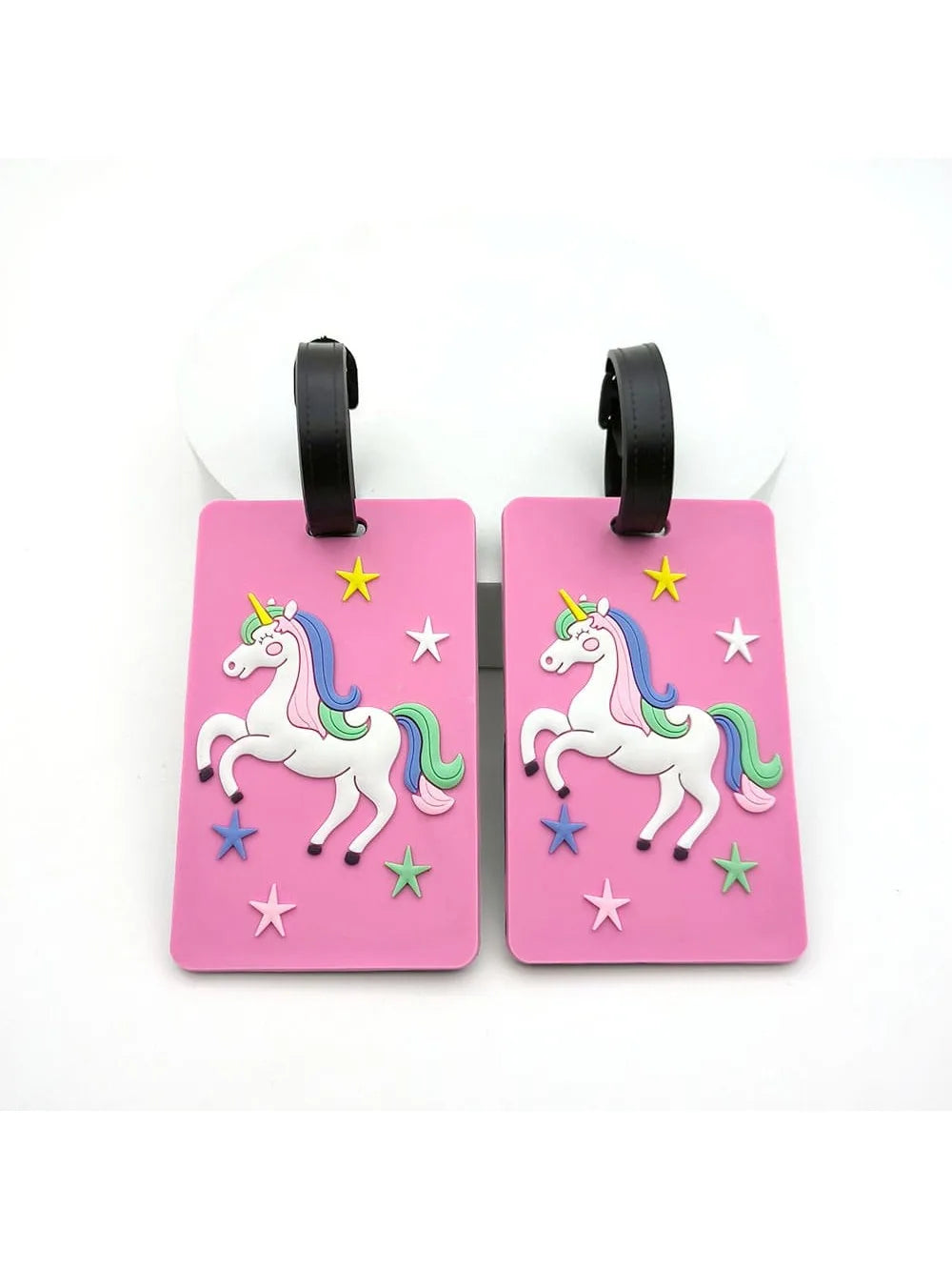 1PCS Cute Unicorn Boarding Hanger Luggage Tag Station Airport Check in Trolley Box Items Loss Prevention Identification Label