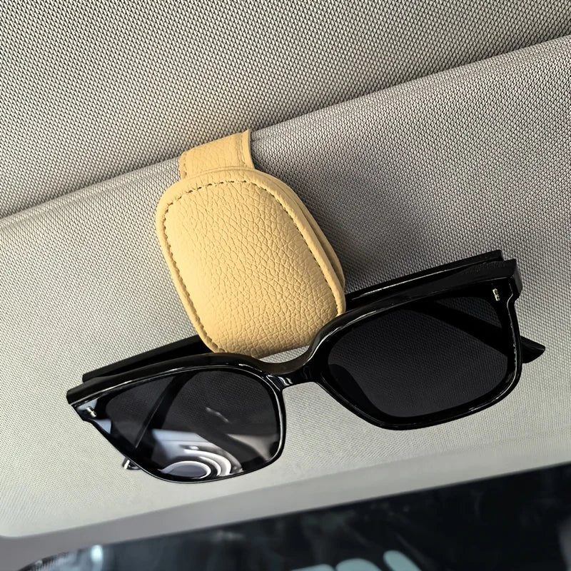 1pcs Universal Car Sun Visor Glasses Clip, Auto Eyeglasses Holder, Vehicle Interior Accessories, Eyewear Storage Bracket