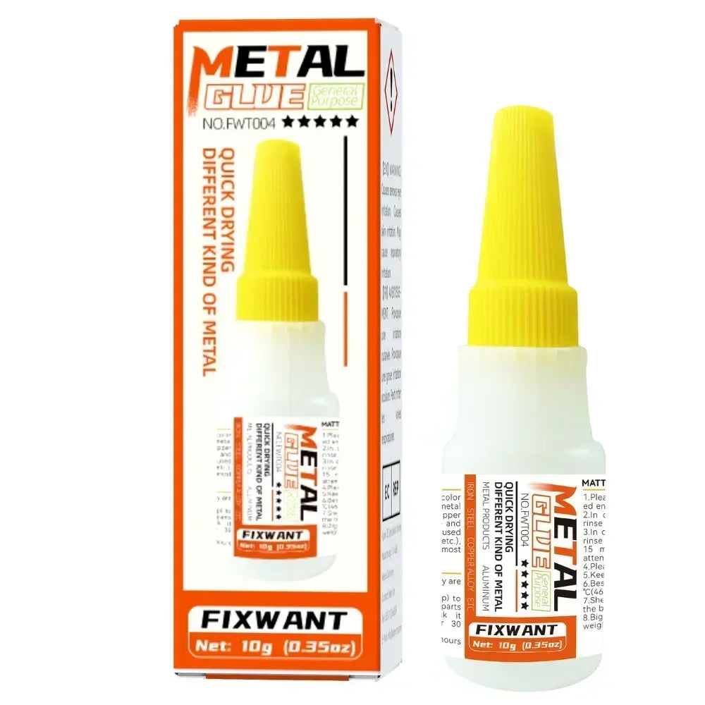 180℃ High Temperature Resistant Strong Metal Glue for Metal Mutual Bonding Copper Aluminum Alloy Zinc Alloy Iron Adhesive