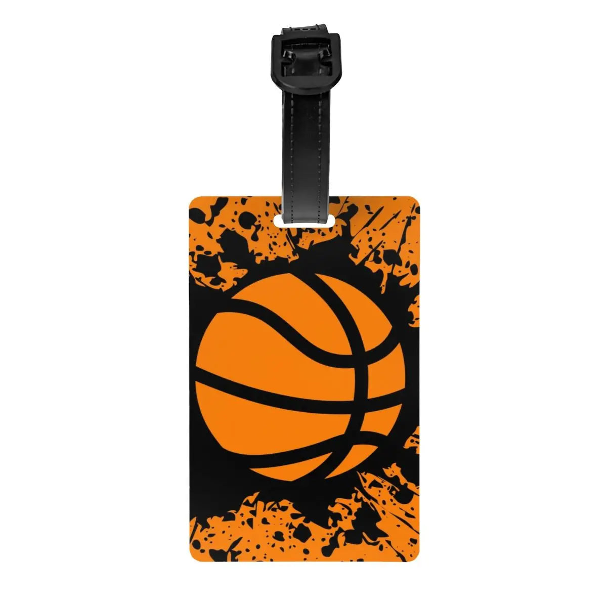 Custom Basketball Dots Round Luggage Tag Privacy Protection Physical culture Baggage Tags Travel Bag Labels Suitcase