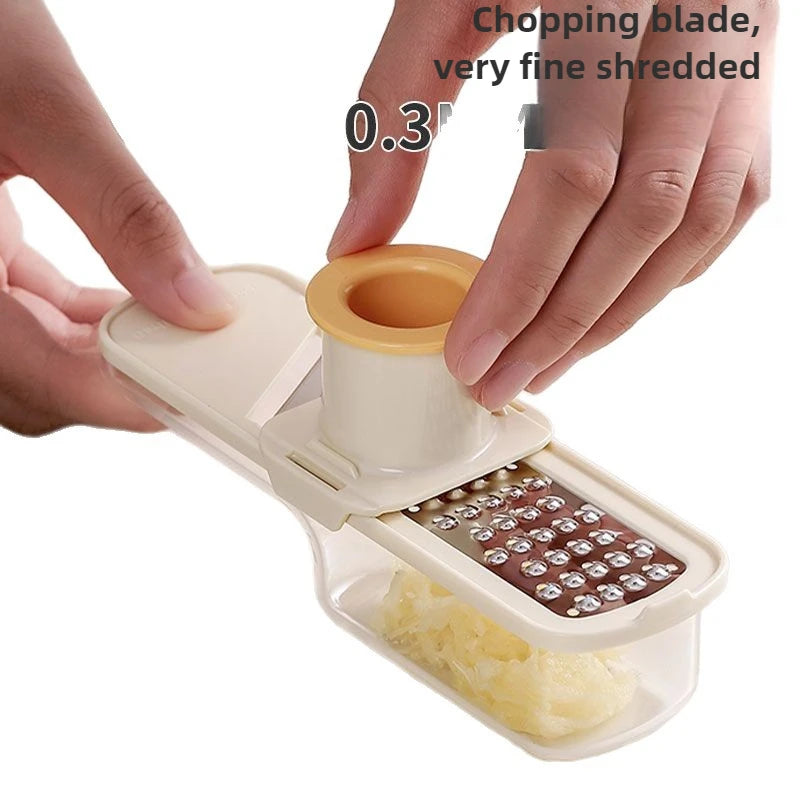 1Pcs 3-in-1 Multifunctional Manual Ginger and Garlic Grinder Home Kitchen Slicer All Grinder Kitchen Tools