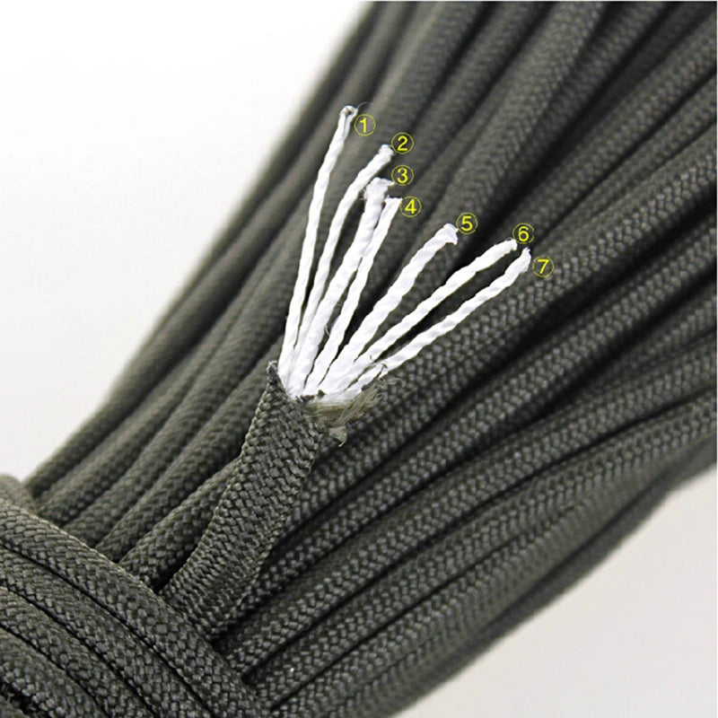 3/5//31/M Military Paracord 7 Cores 4mm 550 Paracord Tactical Parachute Camping Accessories Outdoor Survival DIY Bracelet Rope ﻿