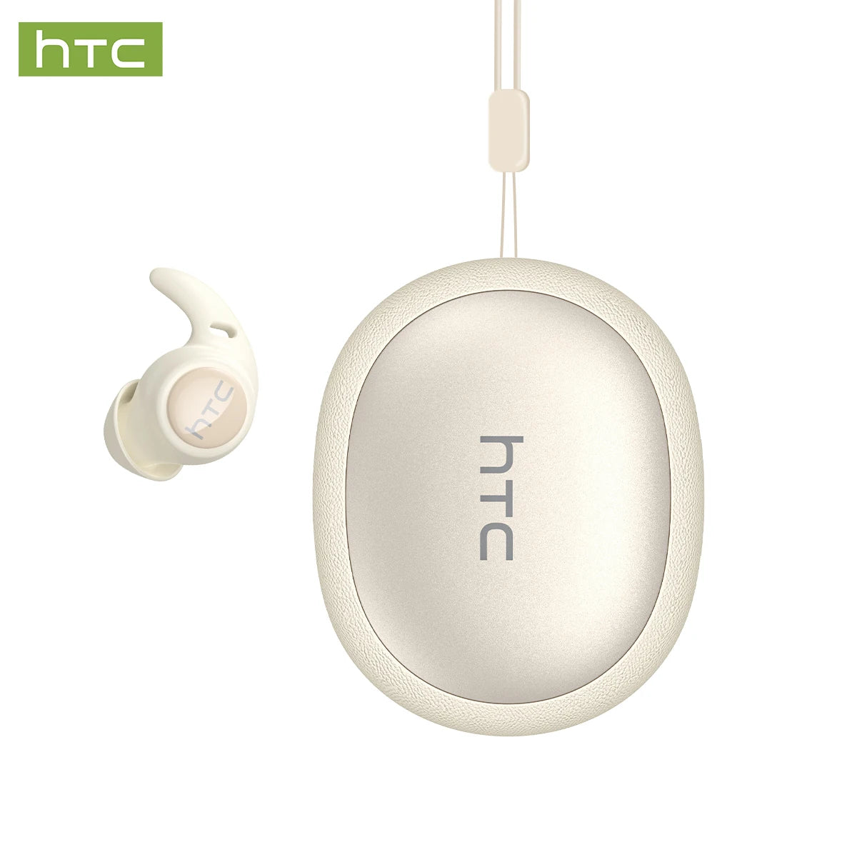 HTC NE76 Bluetooth Earbuds Mini Sleeping Earbuds for Wireless Earphones AI Translator, Noise Reduction Long Battery Headphones