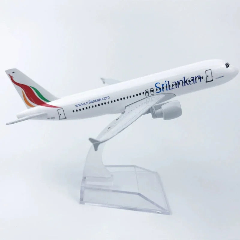 Souvenir Plane Toy Aircraft Model Alloy 1:400 Scale Sri Lanka Airlines A320 Simulation Static Display Model Product Display Gift