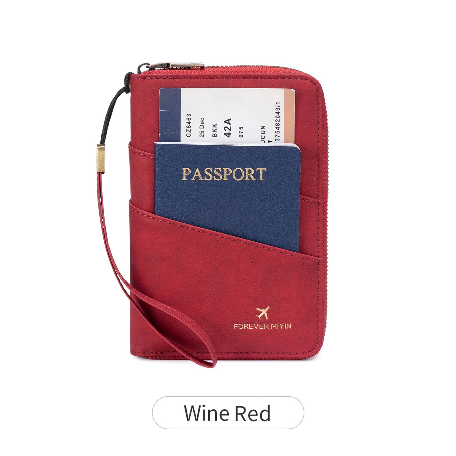 Travel Wallet Passport Credit Card Holder Organizer Cash Holder Document Bag Multifunction Purse Travel Pack Clutch Storage Bag