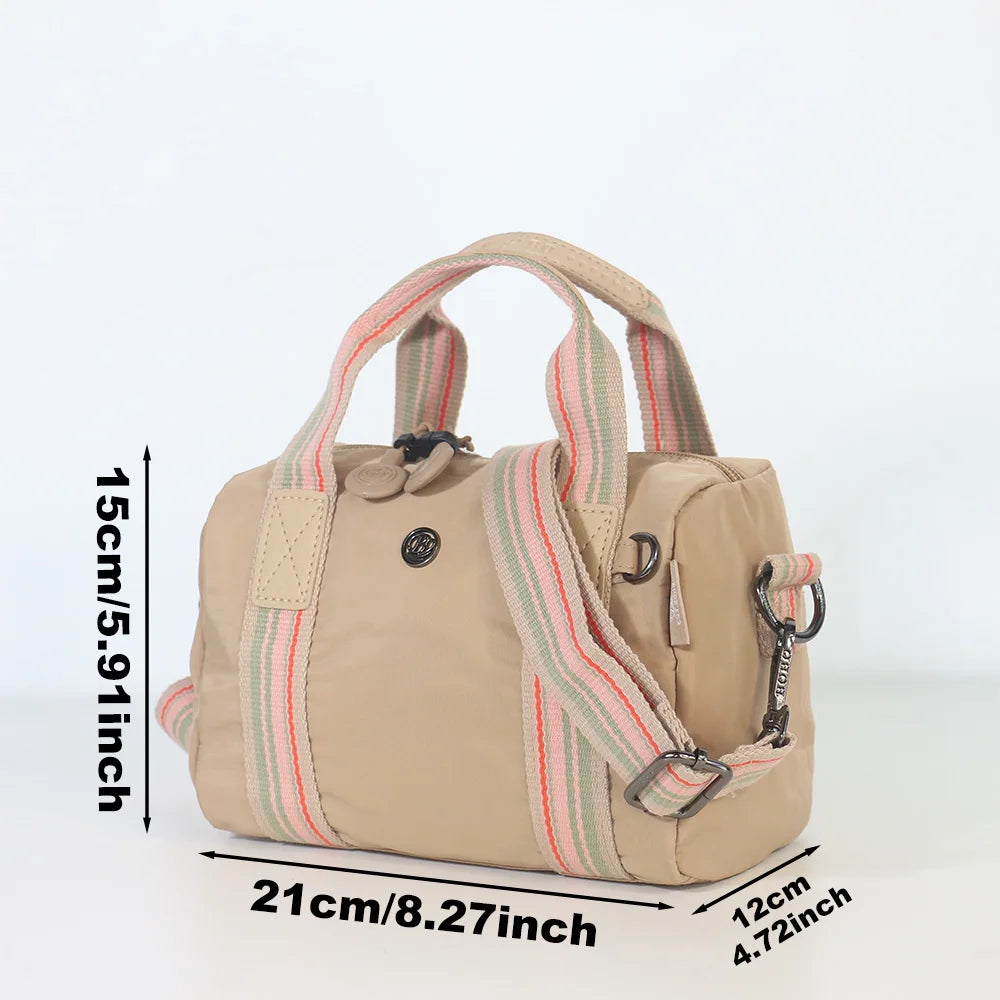 Women's Fashion Crossbody Bag, Nylon Material Small Handbag Fabric Bag, Large Capacity Messenger Bag.