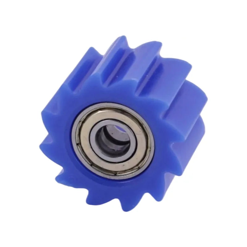 Blue guide wheel 8mm motorcycle chain tension roller wear resistant accessory