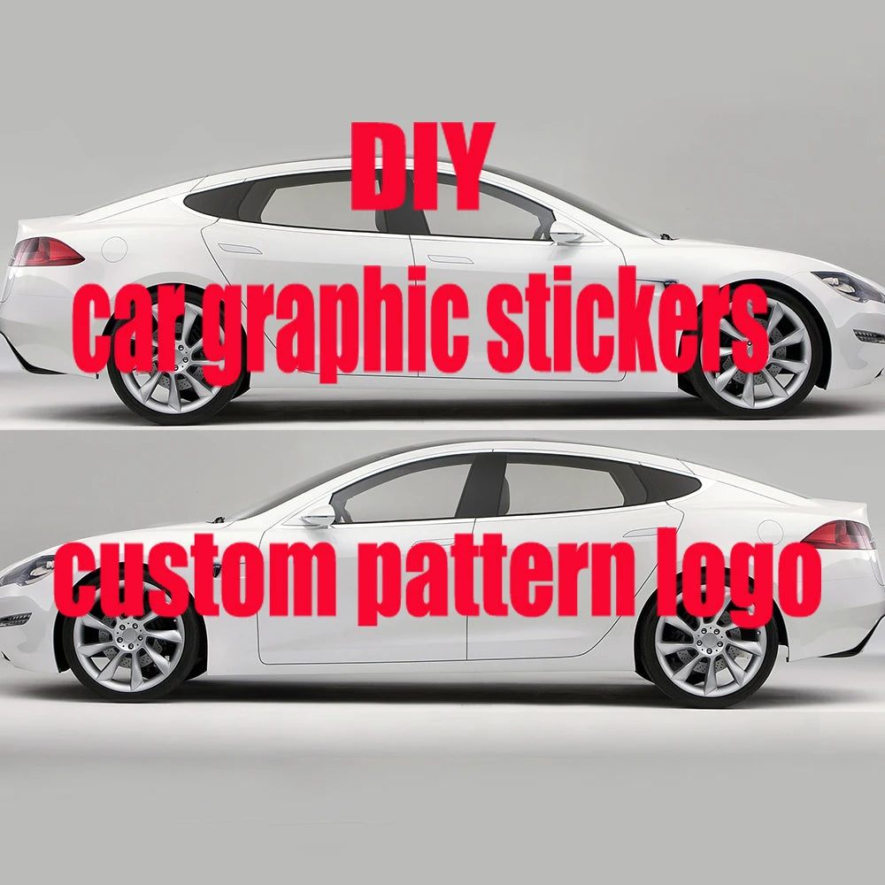 flame Car stickers modified racing car SUV accessories packaging decals PVC custom side graphic stickers decals