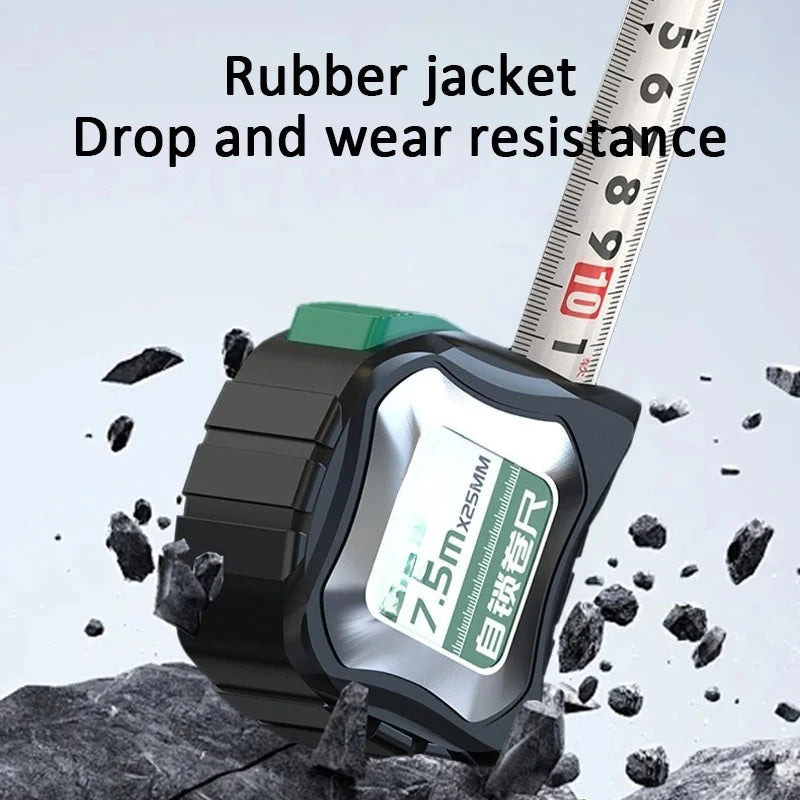 Measuring Tools Self-Locking Tape Measure Measure Thickened Metric Tape High Precision Steel Tape Measure Wear-resistant Ruler