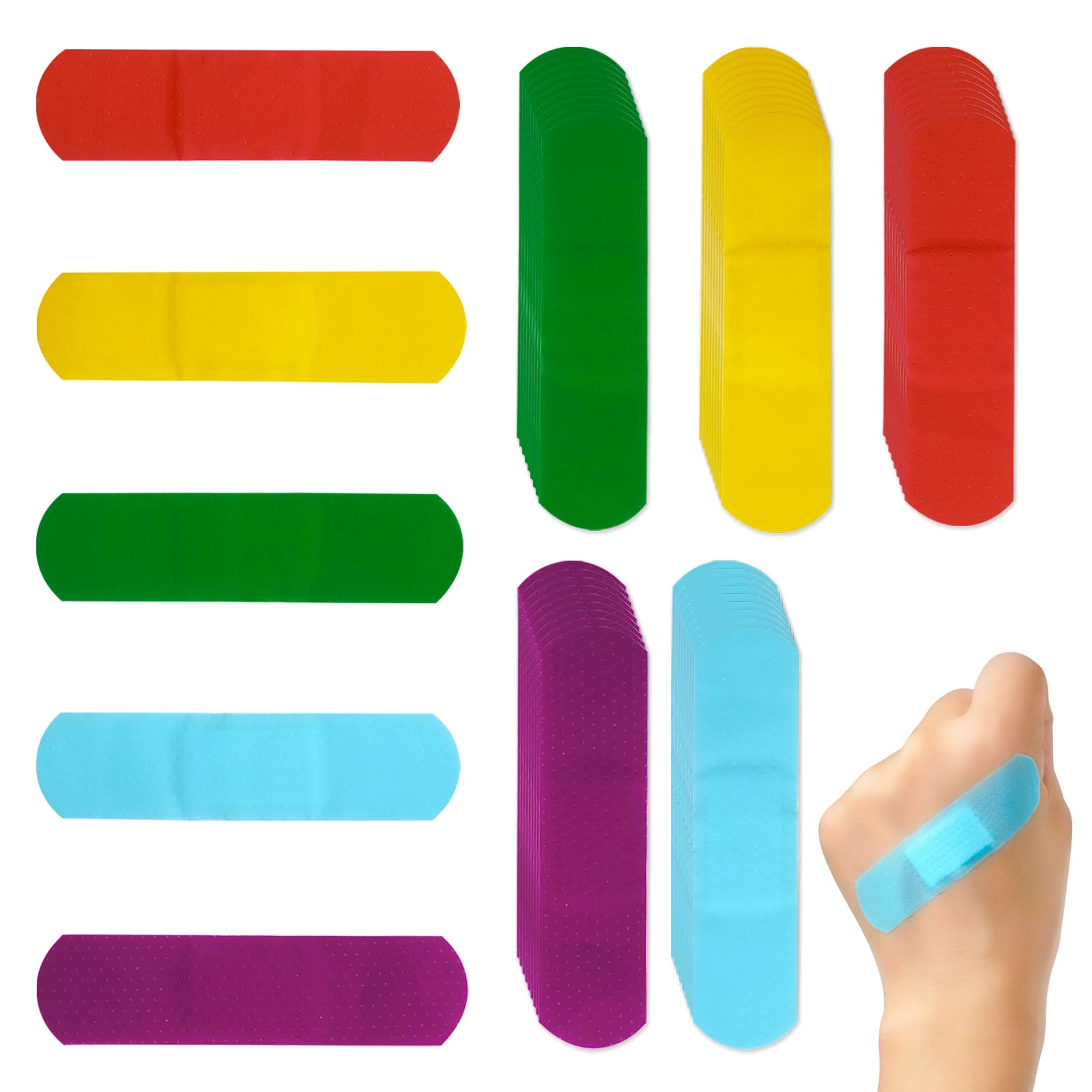 Hot 150PCs/3Boxes Waterproof Useful Colorful Adhesive Bandages Band Aid First aid kit Survival Household Outdoor First Aid kit