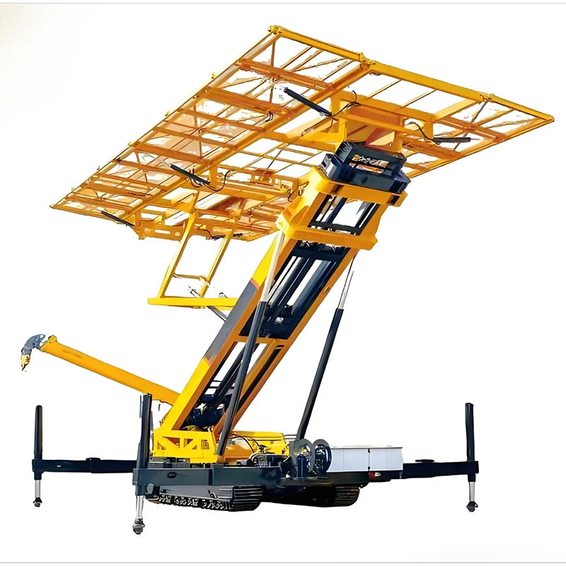 Self-walking Crawler Hydraulic Telescopic Jib Hoist High Altitude Color Steel Tile Lifter For Factory Construction Site Use