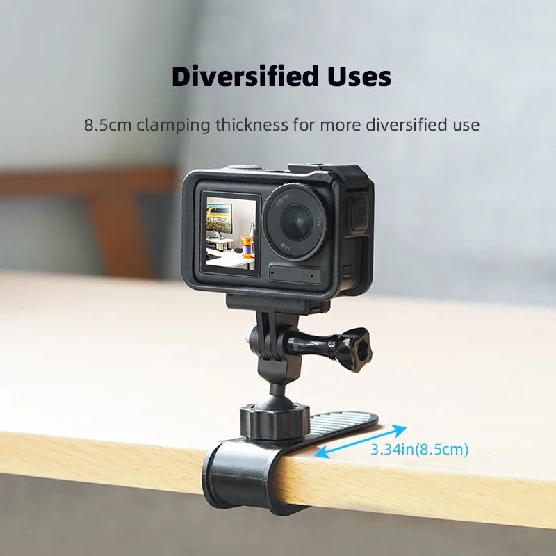 BRDRC Car Sun Visor Mount for DJI Pocket 4 3/Insta360 X5/Ace Pro 2/GoPro Hero/Action 5 Pro Camera Smartphone Accessories