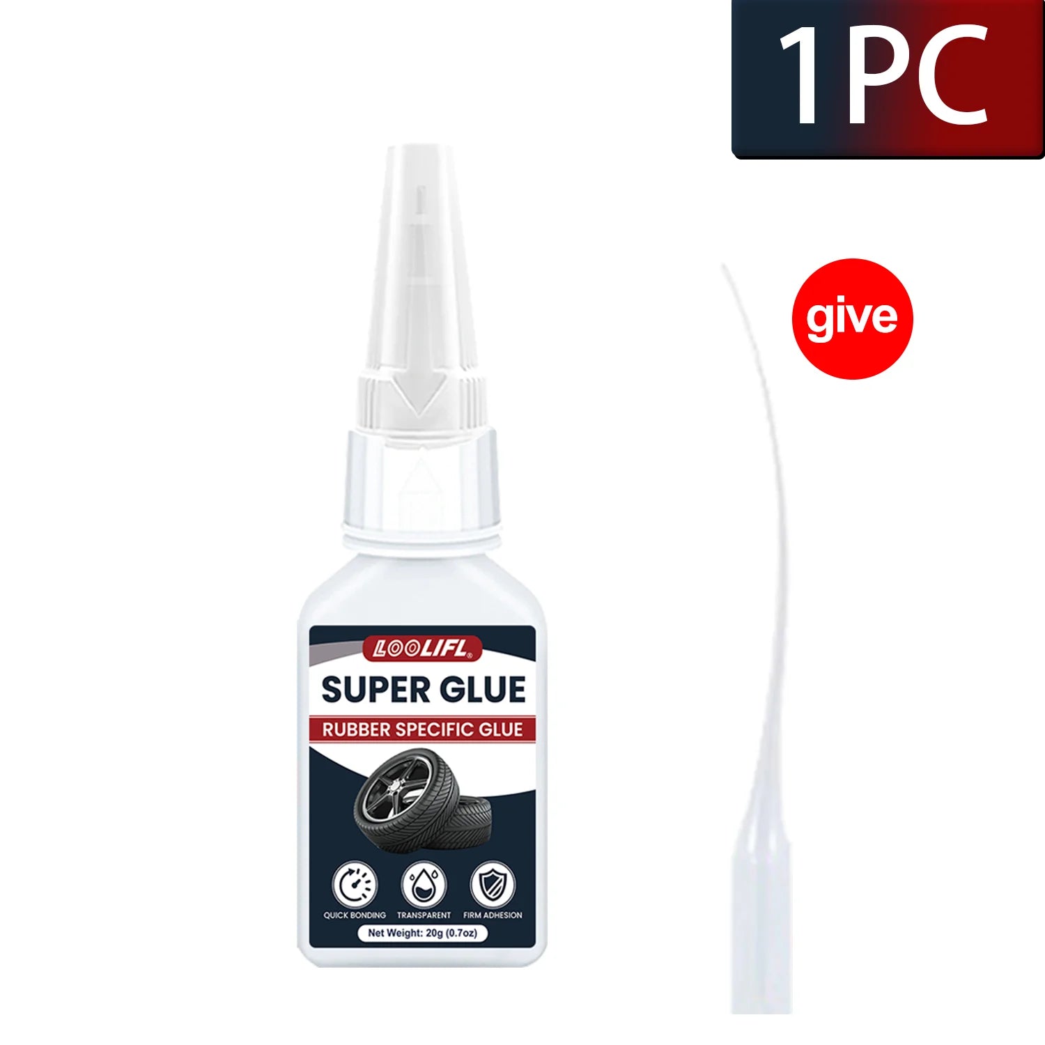 1-7PCS SuperGlue super strong adhesive,suitable for instant transparent adhesive of plastics,metals,wood,crafts,glass and rubber