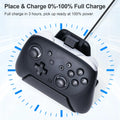 Controller Charging Dock Compatible For Switch 2 Pro Controllers Charging Stand Fast Charging Station W/ LED Indicator & Adapter