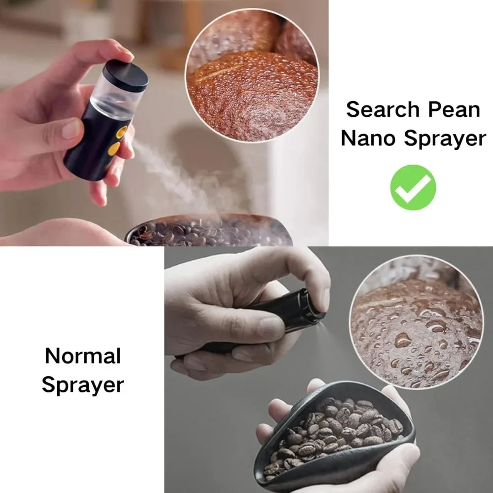 Waking Coffee Beans Nano Sprayer Static Reducer Elimination Powder Residue Cleaner Rechargable Spray Portable Humidifier