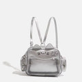 Y2K Korean Japan Kawaii Cat Ita Bag PU Cute Girls Transparent Pocket Aesthetic Shoulder Crossbody Bags Women's Fashion Backpacks