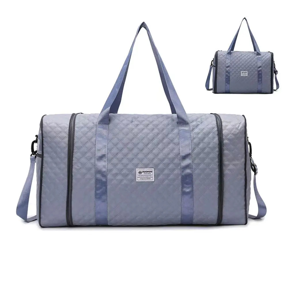 Expandable large-capacity travel bag, portable folding luggage storage bag, handbag, travel clothing storage bag, shoulder bag