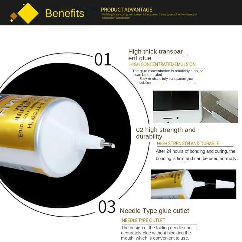 E-8000 Mobile Phone Adhesive | E8000 Multi-Purpose Mobile Phone Adhesive | Clear and Waterproof