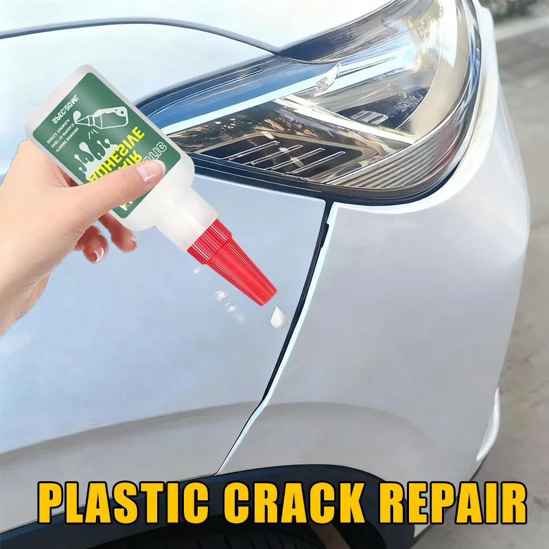 Automotive Plastic Adhesive - Car Bumper Repair, Strong Bond, Flexible, Easy to Apply, Weatherproof, Quick-Drying, 20ml