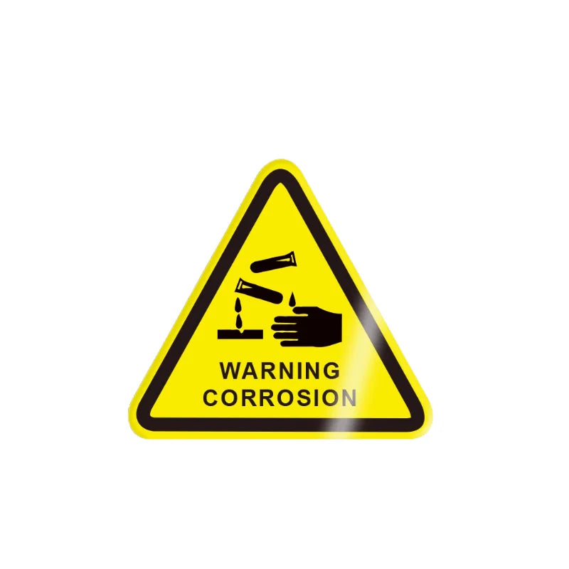 10Pcs 50X50Mm Safety Warning Signs, Workshop Production Safety Warning Signs, Hazard Warning Signs
