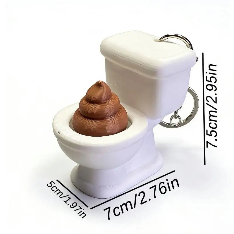 [CL]1/2Pcs Calming Keychain Keys Finger Button Party Gift Toilet Poop Hanging Fingertip Clicker Anti-stress Decompression Toys
